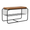 Nod bänk/skohylla 80x36x42 cm, Black