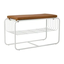 Nod bänk/skohylla 80x36x42 cm, White