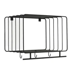 Nod hatthylla 45 cm, Black