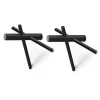 Normann Sticks hängare, svart 2-pack