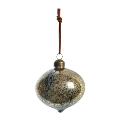Nosille julgranskula 10 cm, Silver-guld