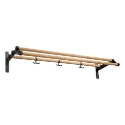 Nostalgi 291 hatthylla 100 cm, Bambu-svart