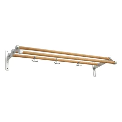 Nostalgi 291 hatthylla 100 cm, Bambu-aluminium