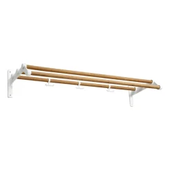 Nostalgi 291 hatthylla 100 cm, Bambu-vit