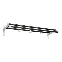 Nostalgi 291 hatthylla 100 cm, Svartbetsad ek-vit