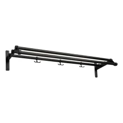 Nostalgi 291 hatthylla 100 cm, Svartbetsad ek-svart