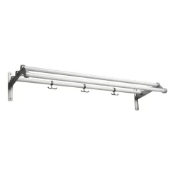 Nostalgi 291 hatthylla 100 cm, Vit-aluminium