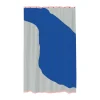 Nova Arte duschdraperi 150x200 cm, Light grey-cobalt