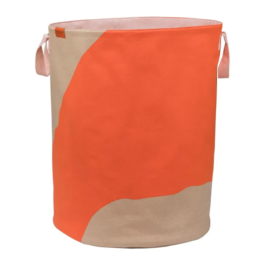 Nova Arte tvättkorg 40x40x50 cm, Latte-orange