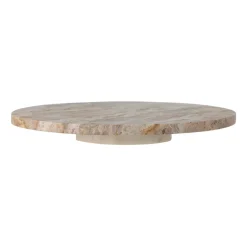 Nuni snurrbricka Ø36 cm, Brun marmor