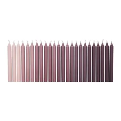 Ombre antikljus 24 st, Dark grape