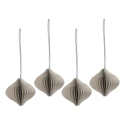 Onion julgranshänge 4-pack, Beige