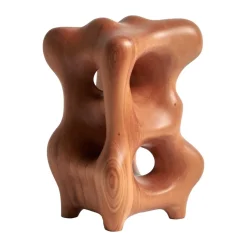 Organic skulptur 22 cm, Varnished mahogany