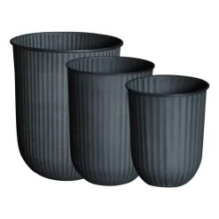 Out stripe kruka 3 delar, Black