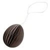 Ovoid påskhänge papper 7 cm, Brown