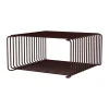 Panton Wire Half Height hylla 34,8x17,2x34,8 cm, Black red
