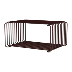 Panton Wire Half Height hylla 34,8x17,2x25,7 cm, Black red