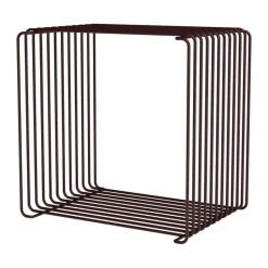 Panton Wire Single hylla 34,8x34,8x25,7 cm, Black red