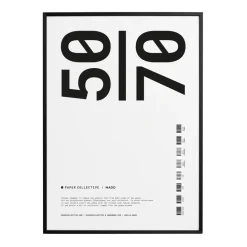 Paper Collective ram plexiglas-svart, 50x70 cm