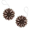 Paper Flowers julhänge 2-pack, Coffee