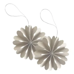 Paper Flowers julhänge 2-pack, Natural