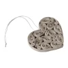Paper heart 8 cm, Creme