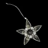 Paper star julhänge 10,5 cm, White