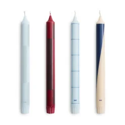 Pattern ljus mix 4-pack, Blues-bordeaux