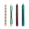 Pattern ljus mix 4-pack, Greens-bordeaux