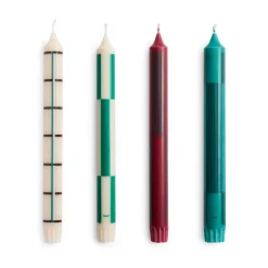 Pattern ljus mix 4-pack, Greens-bordeaux