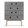Peep B3 byrå, slate grey, retro, ekststiv