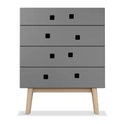 Peep B3 byrå, slate grey, retro, ekststiv