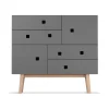 Peep B1 byrå, slate grey, retro, ekstativ
