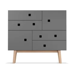 Peep B1 byrå, slate grey, retro, ekstativ