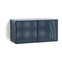 Perforated Cabinet väggskåp small, Steel blue