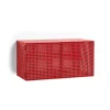 Perforated Cabinet väggskåp small, Wine red