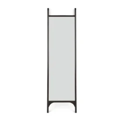 PI golvspegel 55x190 cm, Mörkbrunbetsad mahogny