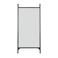 PI golvspegel 80x200 cm, Mörkbrunbetsad mahogny