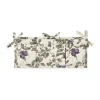 Plum satin quiltad sängficka, 43x18cm