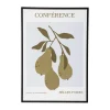 Poire poster med ram 52x72 cm, Poire-black pine