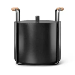 Port tändveds- och askhink, Black