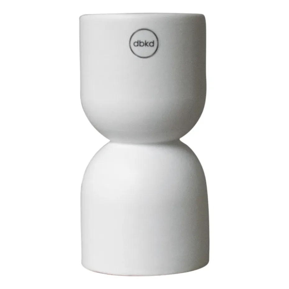 Post ljusstake 16 cm, White