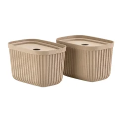 Pulp förvaringsbox 15x23 cm 2-pack, Natural Brown
