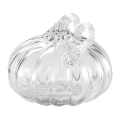 Pumpkin dekoration 10 cm, Clear