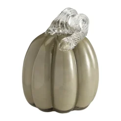Pumpkin dekoration 14 cm, Khaki