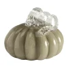 Pumpkin dekoration 10 cm, Khaki