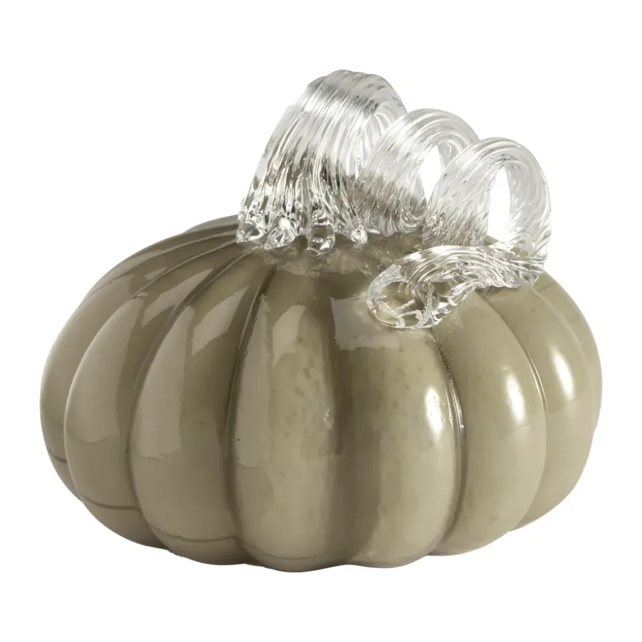 Pumpkin dekoration 10 cm, Khaki