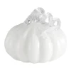 Pumpkin dekoration 10 cm, White