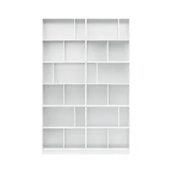 Read bokhylla, new white 101 med 7 cm sockel