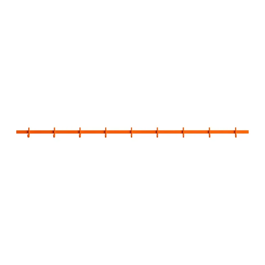 Relief kroklist large 123 cm, Orange